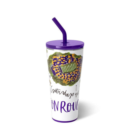 Saturdays in Baton Rouge Straw Tumbler (32oz)