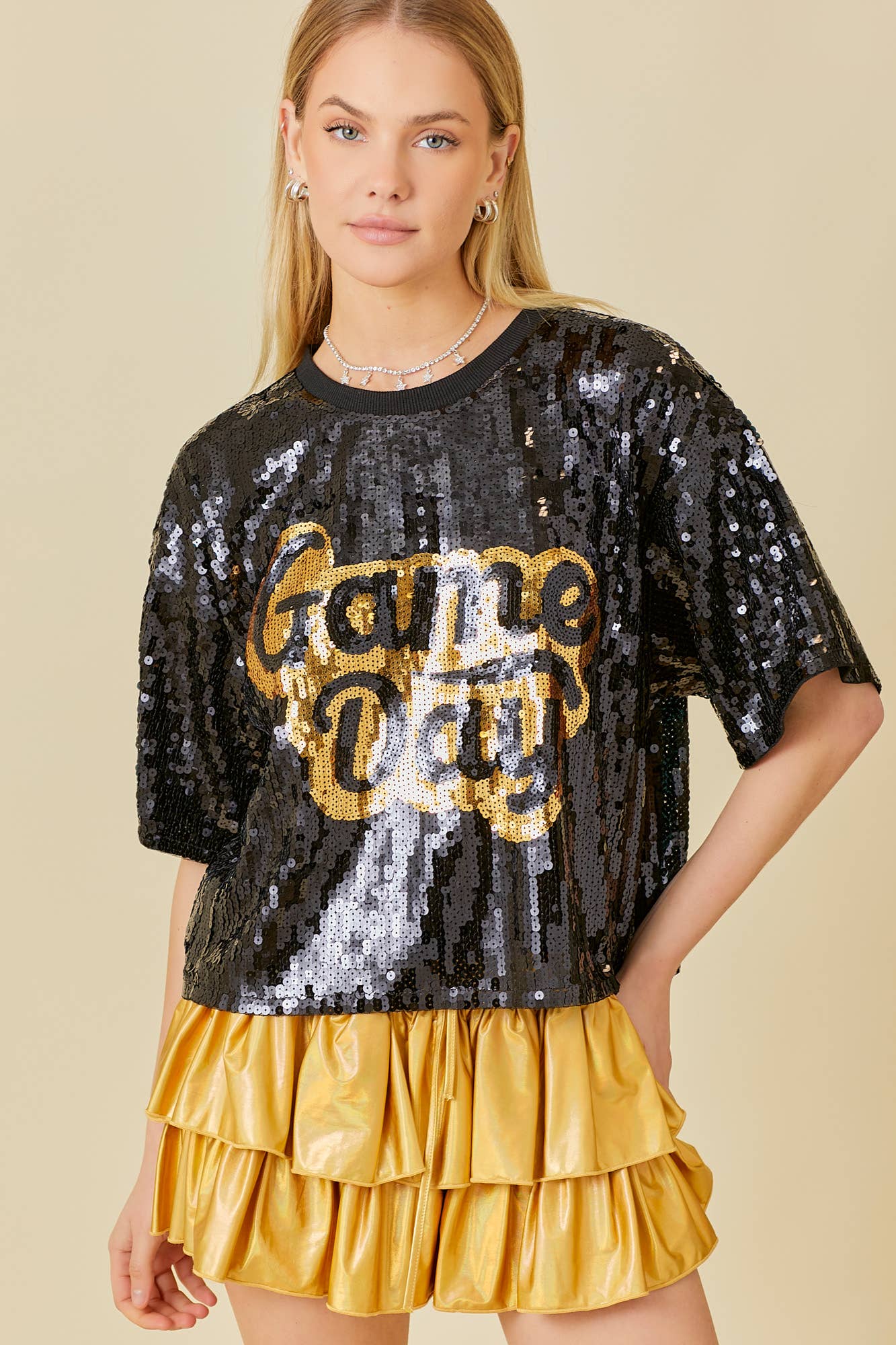 Game Day Sequin Top