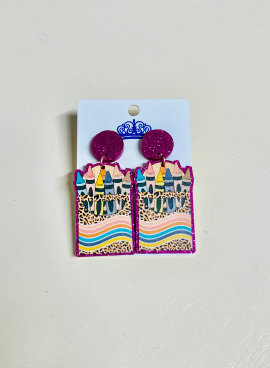 A Colorful Box Earring.