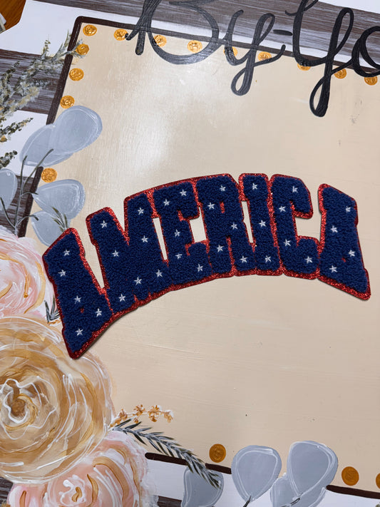 America Chenille Patch