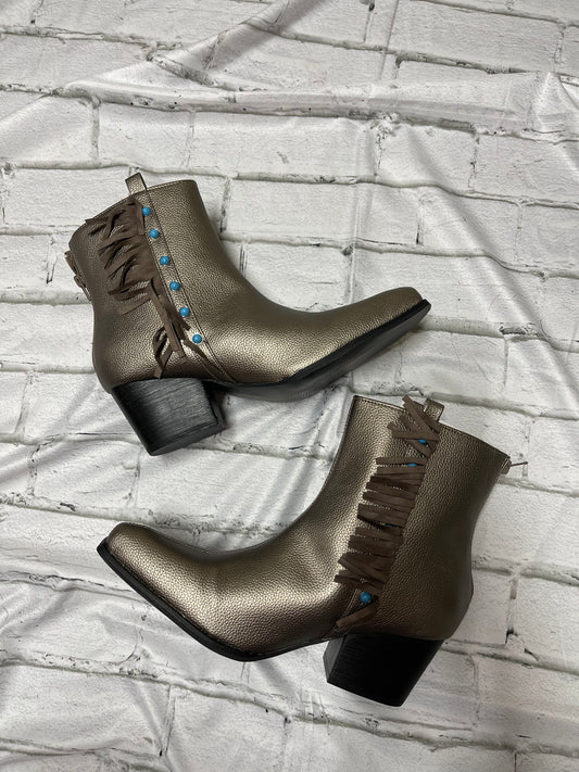 Boujee Babe Silver Booties