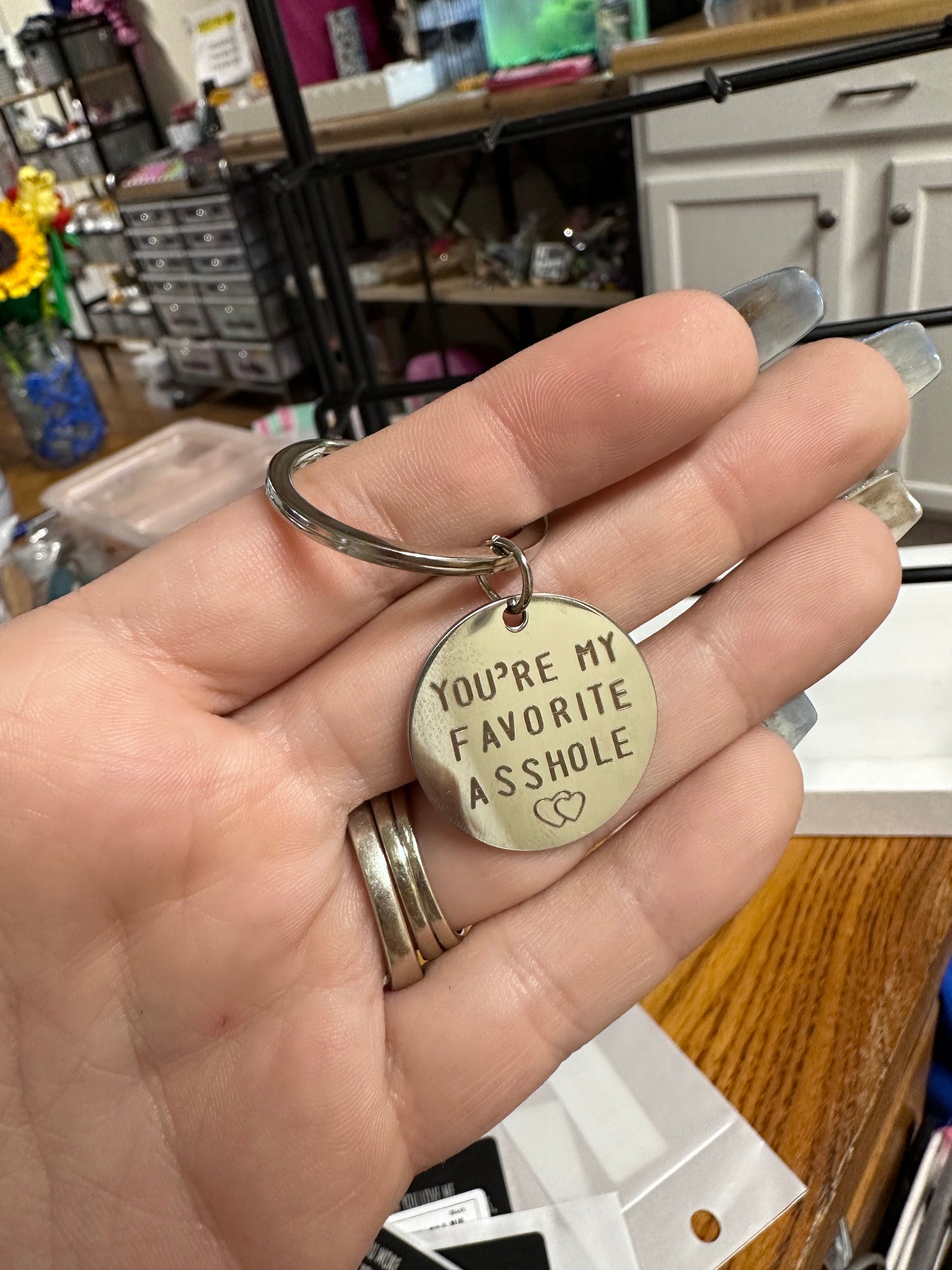My Favorite Asshole Keychain